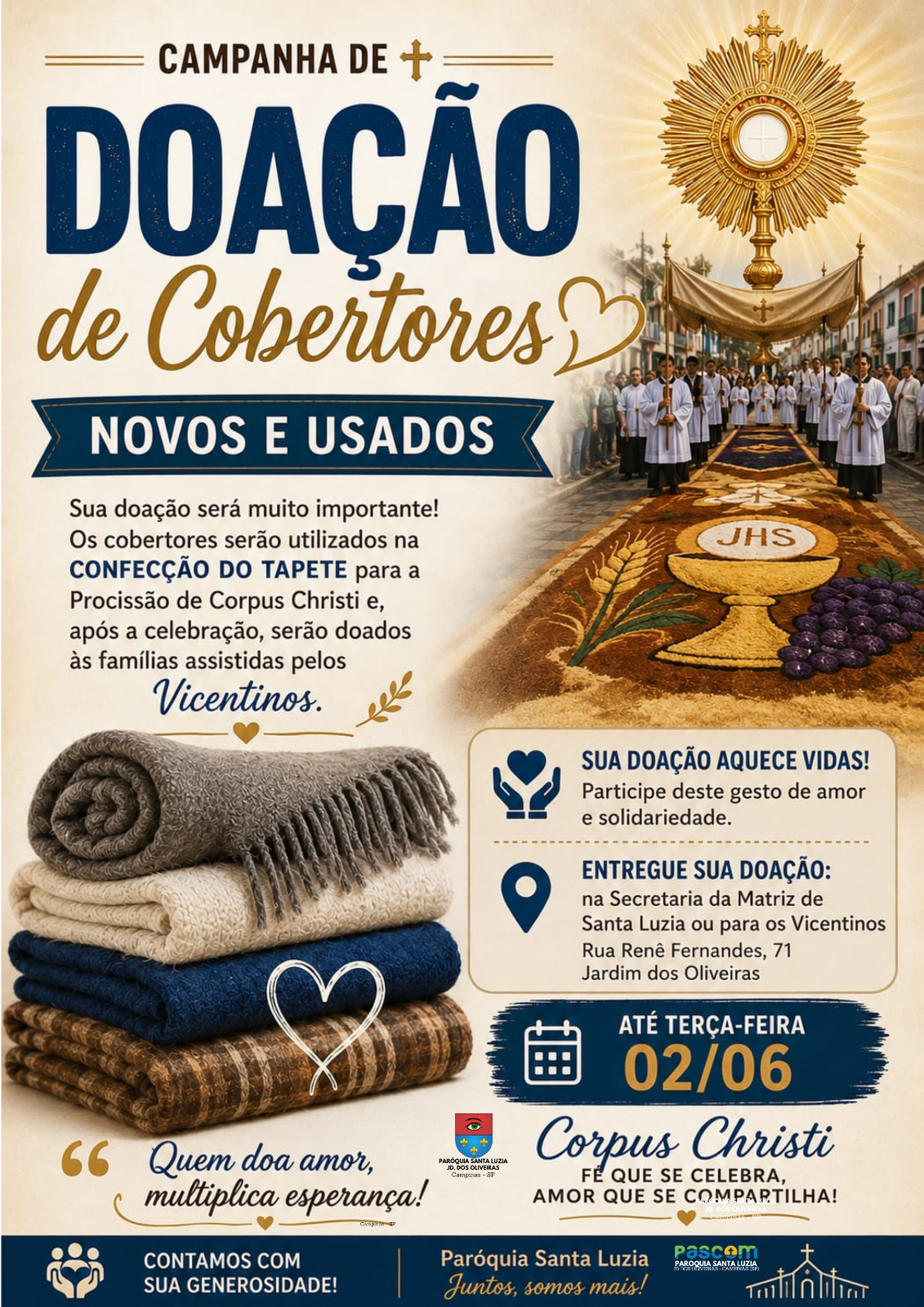 Doe para a Paróquia Santa Luzia